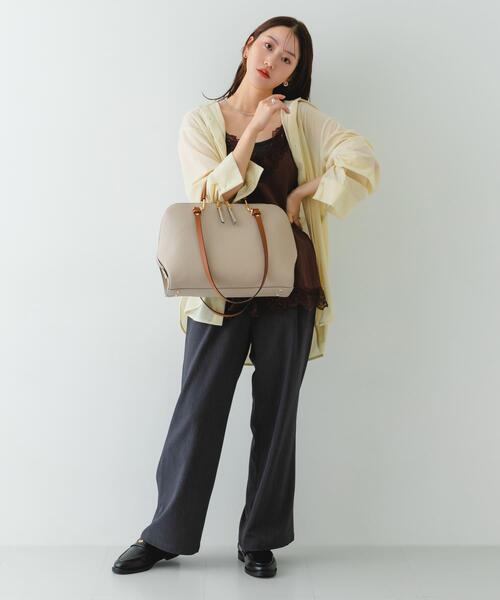 RODE SKO（ロデスコ）の「『インフルエンサーayaさんコラボ』2WAYハンドバッグ（ハンドバッグ・レディース・モカ/ライトベージュ/ブラック・ONE）」の5枚目の写真