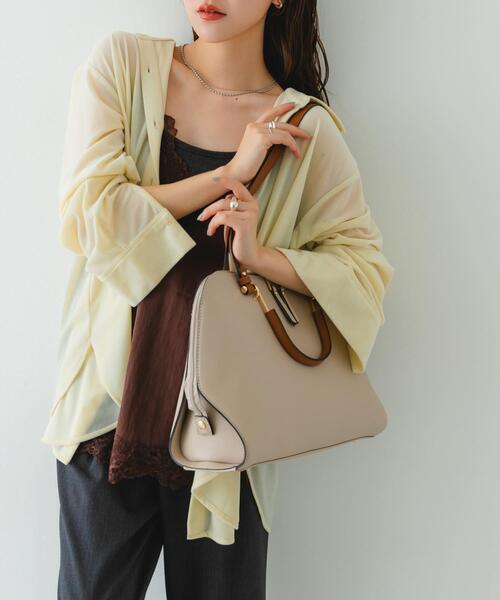 RODE SKO（ロデスコ）の「『インフルエンサーayaさんコラボ』2WAYハンドバッグ（ハンドバッグ・レディース・モカ/ライトベージュ/ブラック・ONE）」の6枚目の写真