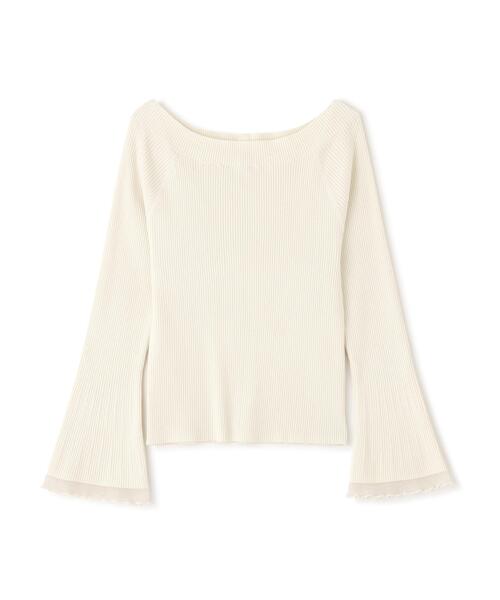 PROPORTION BODY DRESSING（プロポーションボディドレッシング）の「＜ウォッシャブル/UV＞シアー切り替えボートネックニット / 1216170207（ニット/セーター・レディース・イエロー/パープル/ホワイト系その他/ブルー・MEDIUM/SMALL）」の5枚目の写真