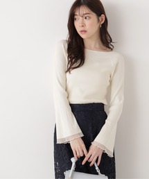 PROPORTION BODY DRESSING | <ウォッシャブル/UV>シアー切り替えボートネックニット / 1216170207(ニット/セーター)