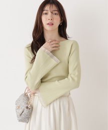 PROPORTION BODY DRESSING | ＜ウォッシャブル/UV＞シアー切り替えボートネックニット / 1216170207(ニット/セーター)