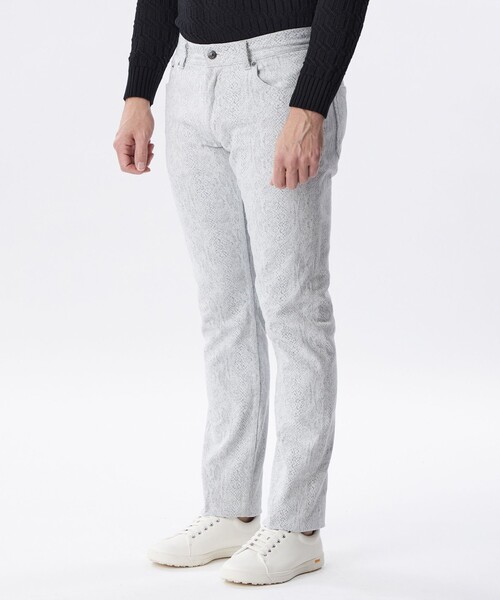 EPOCA UOMO(エポカウォモ)の「パイソンジャカードデニムパンツ(デニムパンツ・メンズ・ホワイト/チャコールグレー・46/48)」の7枚目の写真