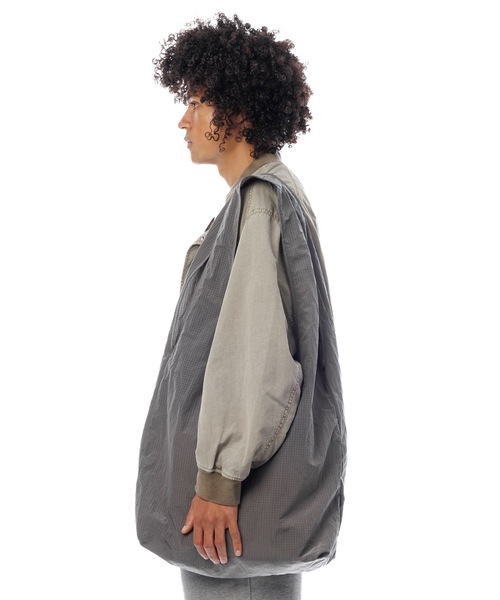 Sandinista(サンディニスタ)の「Nylon Rip-Stop Packable Bag / 収納可能ナイロンバッグ(エコバッグ/サブバッグ・メンズ・チャコール/イエロー/ブラウン/グレー・FREE)」の3枚目の写真