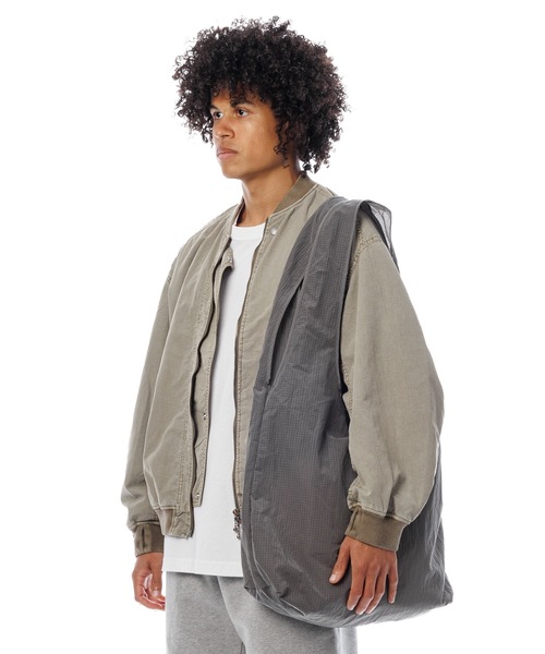 Sandinista(サンディニスタ)の「Nylon Rip-Stop Packable Bag / 収納可能ナイロンバッグ(エコバッグ/サブバッグ・メンズ・チャコール/イエロー/ブラウン/グレー・FREE)」の6枚目の写真