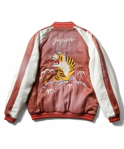 HOUSTON(ヒューストン)の「HOUSTON ヒューストン USED FINISHING SOUVENIR JACKET (TIGER) ユーズド加工 レーヨン サテン スーベニアジャケット 虎刺繍 スカジャン(スカジャン・メンズ・ブラック/ネイビー/ピンク・M/XL/L)」の10枚目の写真