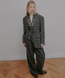 IRENENNE（アイレネ）の「ジャカードタックディテールジャケット / Jacquard Tuck-Detail Jacket（テーラードジャケット）」