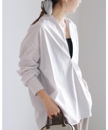 reca | ストライプスッキパーブラウス(シャツ/ブラウス)