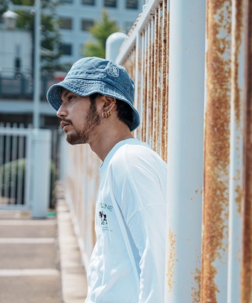 Leyline(レイライン)の「【Leyline】Denim wash Bucket hat(ハット・メンズ・ブラック/ブルー/カーキ・S~M/L~LL)」の4枚目の写真