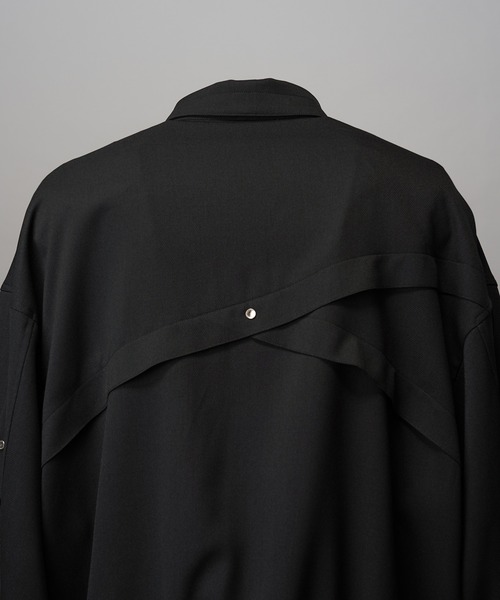 MAISON SPECIAL(メゾンスペシャル)の「《UNISEX》Yoke Rivets Prime-Over Blouson/ヨークリベットプライムオーバーブルゾン【MAISON SPECIAL/メゾンスペシャル】(ブルゾン・メンズ・ブラック/チャコールグレー・2/1/0)」の22枚目の写真