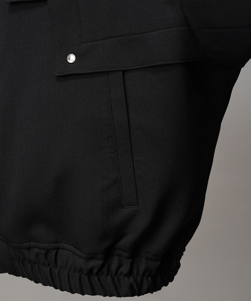 MAISON SPECIAL(メゾンスペシャル)の「《UNISEX》Yoke Rivets Prime-Over Blouson/ヨークリベットプライムオーバーブルゾン【MAISON SPECIAL/メゾンスペシャル】(ブルゾン・メンズ・ブラック/チャコールグレー・2/1/0)」の20枚目の写真