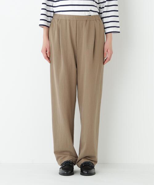 human woman（ヒューマンウーマン）の「◆ドビーストレッチリラックスストレートパンツ（その他パンツ・レディース・ブラック/ブラウン系その他・SMALL/MEDIUM）」の14枚目の写真