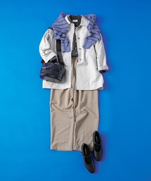 human woman（ヒューマンウーマン）の「◆ドビーストレッチリラックスストレートパンツ（その他パンツ・レディース・ブラック/ブラウン系その他・SMALL/MEDIUM）」の22枚目の写真