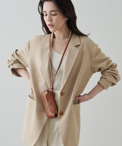 IACUCCI（イアクッチ）の「【予約】アバ アイウェアケース RUGA（その他小物・レディース・キャメル/ブラック・FREE）」の11枚目の写真