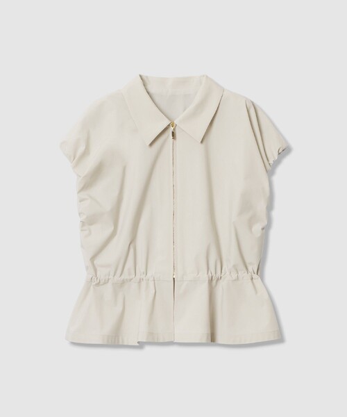 【セットアップ対象商品】2WAYストレッチ衿付き ブラウス