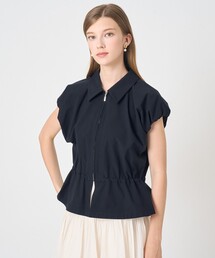 GWセールANAYI ネイビー 襟付きトップス ANAYI｜アナイのトップス（ブルー・ネイビー/青色系）通販 - ZOZOTOWN