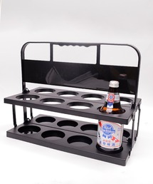 Mignonjour（ミニョンジュール）の「FReePLACe/折りたたみ 8本 ドリンクバスケット ドリンクケース X12781（水筒）」