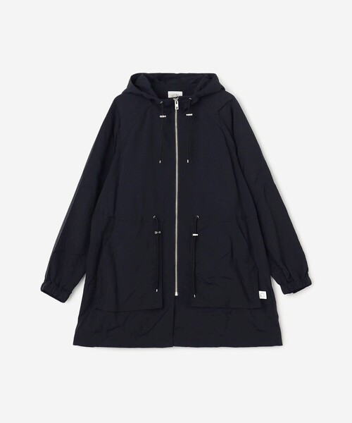 ORCIVAL(オーシバル)の「ORCIVAL | ナイロン ジップフードジャケット WOMEN(ナイロンジャケット・レディース・ダークネイビー/ベージュ・1)」の2枚目の写真