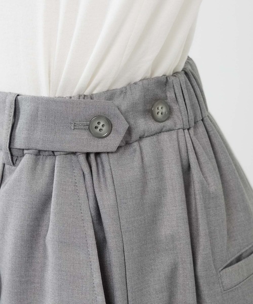 BARNYARDSTORM（バンヤードストーム）の「BARNYARDSTORM / ウエストボタンタタックパンツ / ハンドウォッシャブル（その他パンツ・レディース・ベージュ/グレー・S/M）」の22枚目の写真