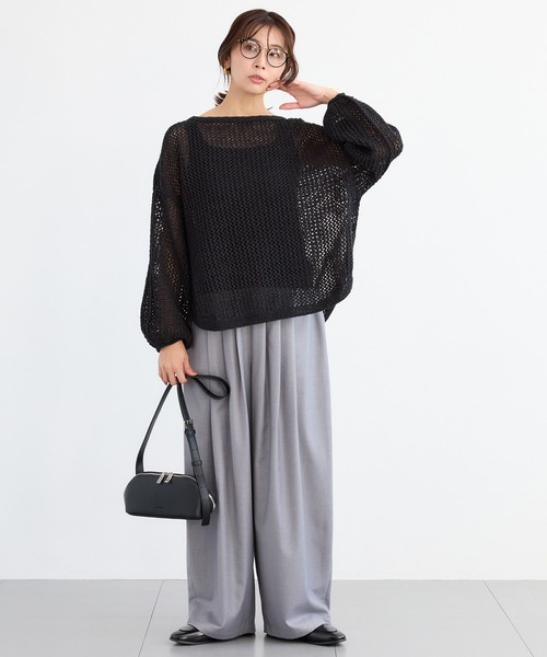 BARNYARDSTORM（バンヤードストーム）の「BARNYARDSTORM / ウエストボタンタタックパンツ / ハンドウォッシャブル（その他パンツ・レディース・ベージュ/グレー・S/M）」の13枚目の写真