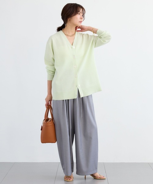 BARNYARDSTORM（バンヤードストーム）の「BARNYARDSTORM / ウエストボタンタタックパンツ / ハンドウォッシャブル（その他パンツ・レディース・ベージュ/グレー・S/M）」の9枚目の写真