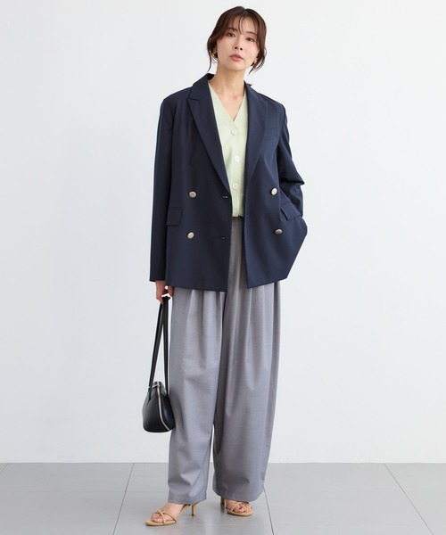 BARNYARDSTORM（バンヤードストーム）の「BARNYARDSTORM / ウエストボタンタタックパンツ / ハンドウォッシャブル（その他パンツ・レディース・ベージュ/グレー・S/M）」の10枚目の写真