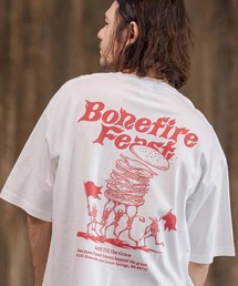 CAMBIO | mt10271- ビッグシルエットプリントT（Bonefire Feast） Tシャツ(CASD-177)(Tシャツ/カットソー)