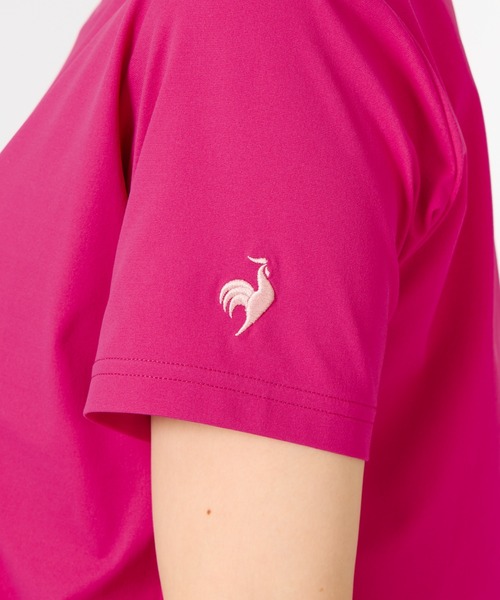 le coq sportif(ルコックスポルティフ)の「ルコックスポルティフ ヘランカ半袖Tシャツ(Tシャツ/カットソー・レディース・ネイビー/ホワイト/ローズ/ブルー・M/L/XL)」の13枚目の写真