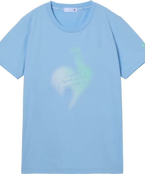 le coq sportif(ルコックスポルティフ)の「ルコックスポルティフ ヘランカ半袖Tシャツ(Tシャツ/カットソー・レディース・ネイビー/ホワイト/ローズ/ブルー・M/L/XL)」の8枚目の写真