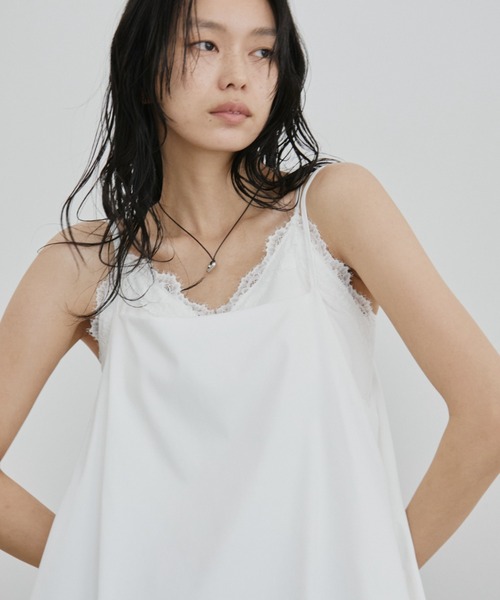 DRWCYS（ドロシーズ）の「バルーンキャミチュニック（キャミソール・レディース・ホワイト/ブラック・FREE）」の10枚目の写真