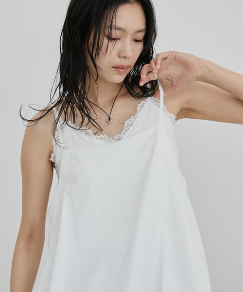 DRWCYS（ドロシーズ）の「バルーンキャミチュニック（キャミソール・レディース・ホワイト/ブラック・FREE）」の9枚目の写真