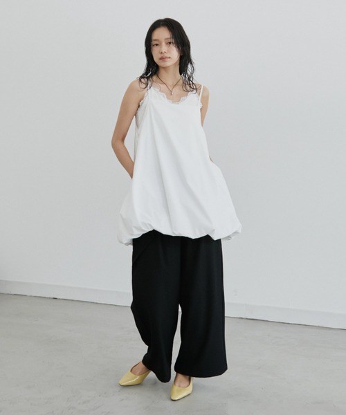 DRWCYS（ドロシーズ）の「バルーンキャミチュニック（キャミソール・レディース・ホワイト/ブラック・FREE）」の13枚目の写真