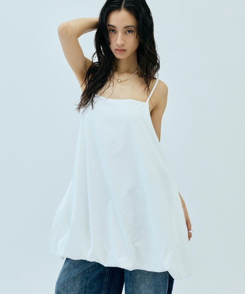 DRWCYS（ドロシーズ）の「バルーンキャミチュニック（キャミソール・レディース・ホワイト/ブラック・FREE）」の15枚目の写真