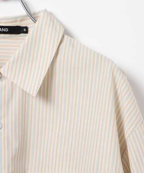 ALAND（エーランド）の「【UNISEX】ALAND／ボリュームBIGシャツ（シャツ/ブラウス・レディース・ブルー/オフホワイト/ベージュ/ライトブルー・LARGE/SMALL）」の20枚目の写真