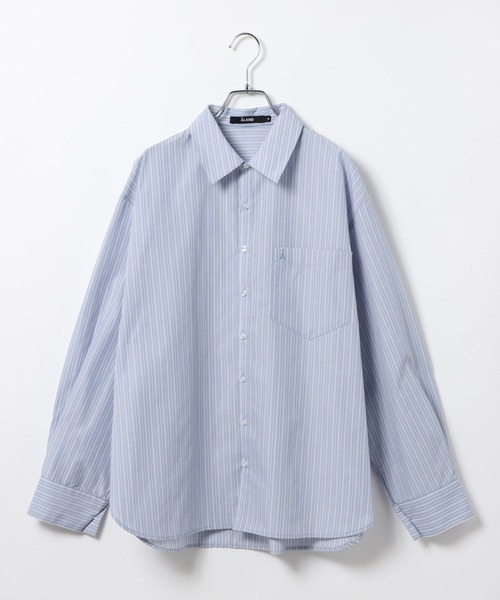 ALAND（エーランド）の「【UNISEX】ALAND／ボリュームBIGシャツ（シャツ/ブラウス・レディース・ブルー/オフホワイト/ベージュ/ライトブルー・LARGE/SMALL）」の14枚目の写真