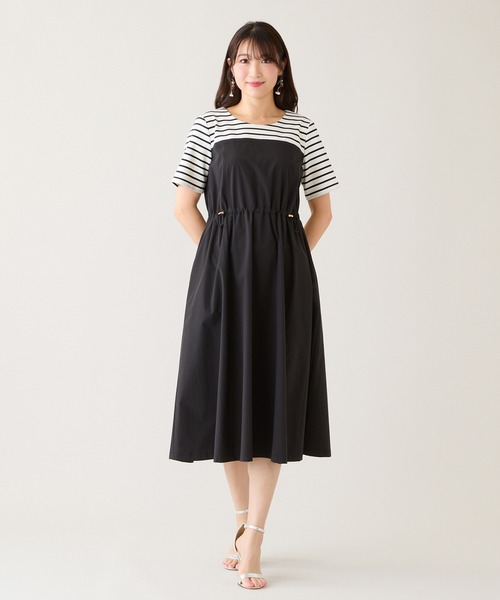 Rose Tiara（ローズティアラ）の「ビスチェドッキングドロストワンピース（ワンピース・レディース・ブラック/ネイビー・38/42/46）」の2枚目の写真