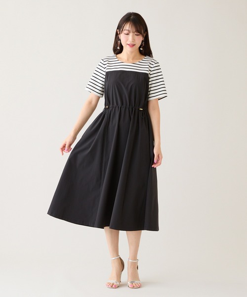 Rose Tiara（ローズティアラ）の「ビスチェドッキングドロストワンピース（ワンピース・レディース・ブラック/ネイビー・38/42/46）」の4枚目の写真