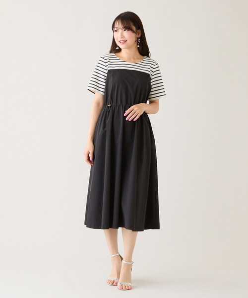 Rose Tiara（ローズティアラ）の「ビスチェドッキングドロストワンピース（ワンピース・レディース・ブラック/ネイビー・38/42/46）」の5枚目の写真