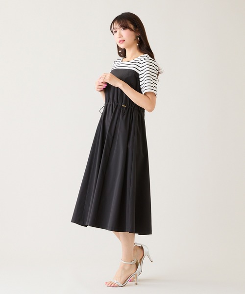 Rose Tiara（ローズティアラ）の「ビスチェドッキングドロストワンピース（ワンピース・レディース・ブラック/ネイビー・38/42/46）」の6枚目の写真