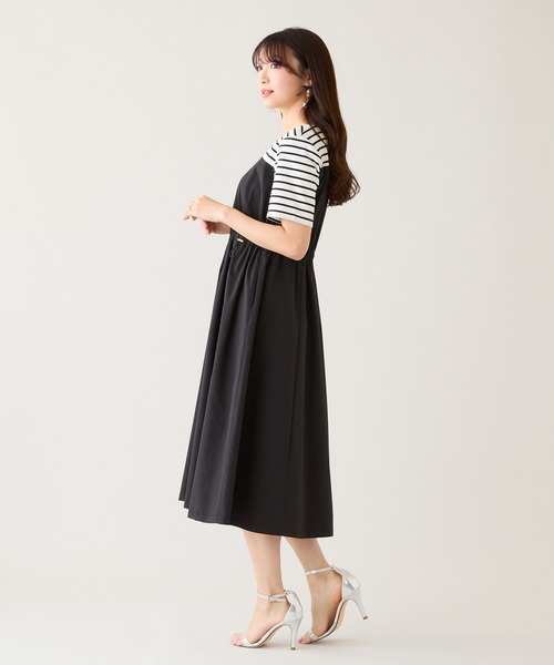 Rose Tiara（ローズティアラ）の「ビスチェドッキングドロストワンピース（ワンピース・レディース・ブラック/ネイビー・38/42/46）」の8枚目の写真