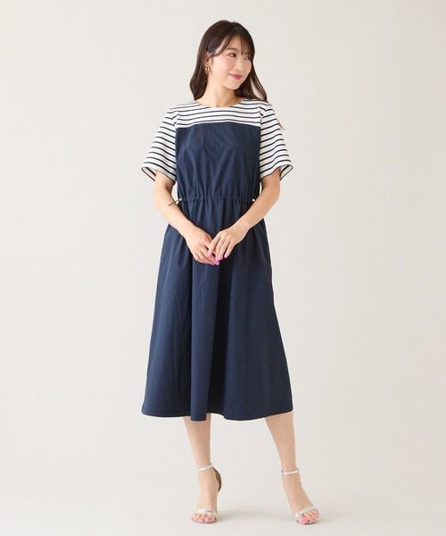 Rose Tiara（ローズティアラ）の「ビスチェドッキングドロストワンピース（ワンピース・レディース・ブラック/ネイビー・38/42/46）」の15枚目の写真