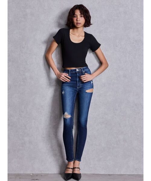 GYDA（ジェイダ）の「レオパードバックリボントップス（Tシャツ/カットソー・レディース・ブラック/オフホワイト・FREE）」の12枚目の写真