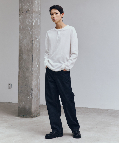 MINDBRIDGE(マインドブリッジ)の「ワイド生地デニムパンツ_IN(デニムパンツ・メンズ・インディゴブルー・36/32/34/33/31/30/29)」の4枚目の写真