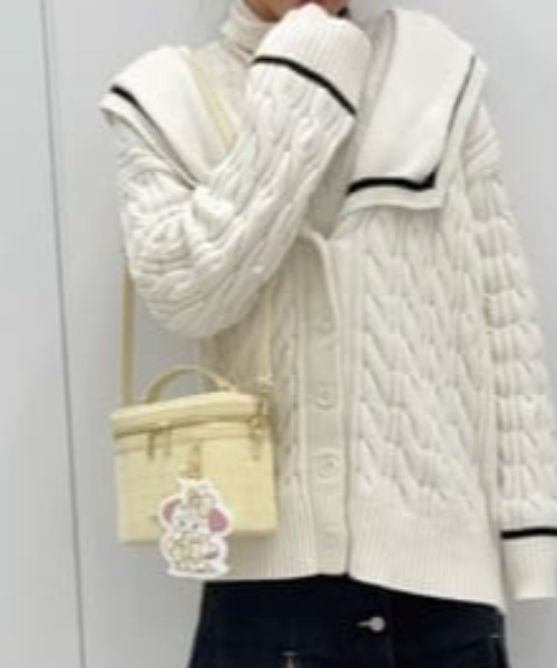 SAMANTHAVEGA(サマンサベガ)の「Lil ala mode×SAMANTHAVEGAコレクション バニティバッグ(ショルダーバッグ・レディース・イエロー/ライトブルー/ホワイト/ピンク・FREE)」の4枚目の写真