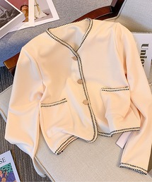 AMAJI（アマジ）の「ノーカラージャケット（ノーカラージャケット）」