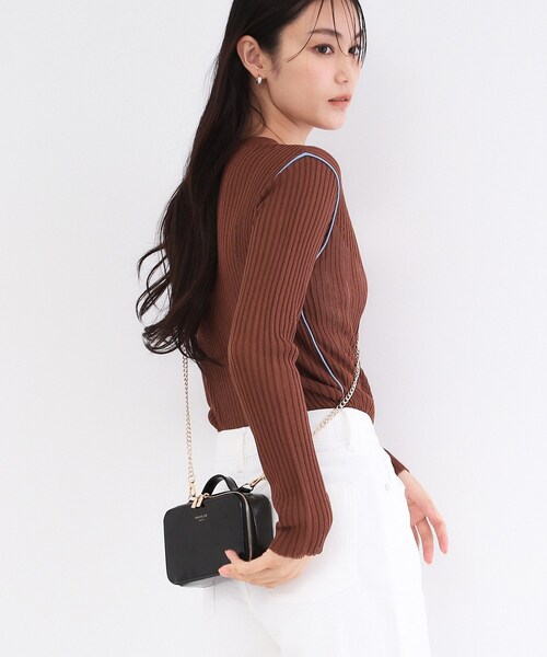 美品✨アンテプリマ　2way ワンショルダー　ショルダー　アクセサリーポーチ 2WAYバニティポーチチェーンショルダー（ショルダーバッグ）｜OPAQUE