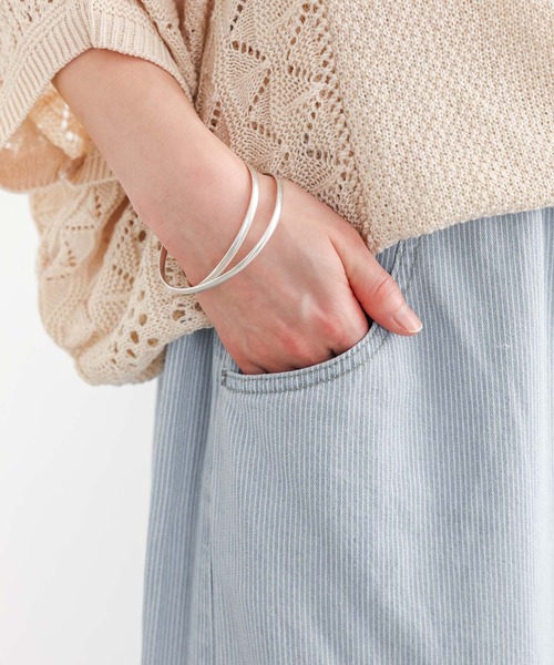 n'OrLABEL(ノアールレーベル)の「『ヒッコリーコクーンパンツ』(デニムパンツ・レディース・ライトブルー/ネイビー・FREE)」の19枚目の写真