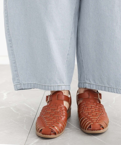 n'OrLABEL(ノアールレーベル)の「『ヒッコリーコクーンパンツ』(デニムパンツ・レディース・ライトブルー/ネイビー・FREE)」の21枚目の写真