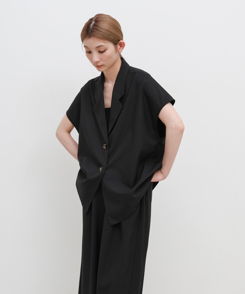select MOCA(セレクトモカ)の「リネンタッチリラックスワイドパンツ【セットアップ対応可】(その他パンツ・レディース・ブラック/ライトベージュ/ブラウン・FREE)」の13枚目の写真