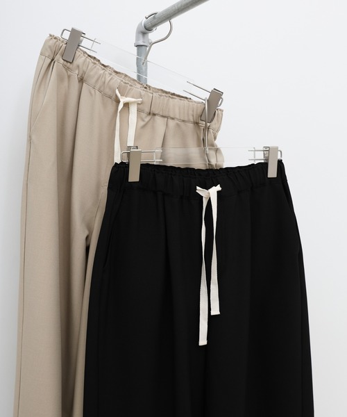 select MOCA(セレクトモカ)の「リネンタッチリラックスワイドパンツ【セットアップ対応可】(その他パンツ・レディース・ブラック/ライトベージュ/ブラウン・FREE)」の15枚目の写真