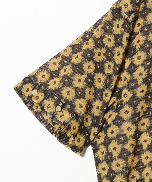 BEAMS PLUS（ビームスプラス）の「Italian Collar Mesh Print（シャツ/ブラウス・メンズ・イエロー/グリーン・SMALL/X-LARGE/LARGE/MEDIUM）」の6枚目の写真